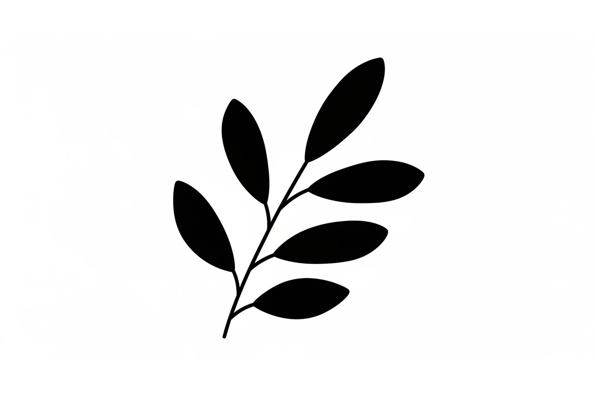 Botanical Leaf Silhouette Bundle, an Illustration by Creativeshirt (Photo 27 of 51)