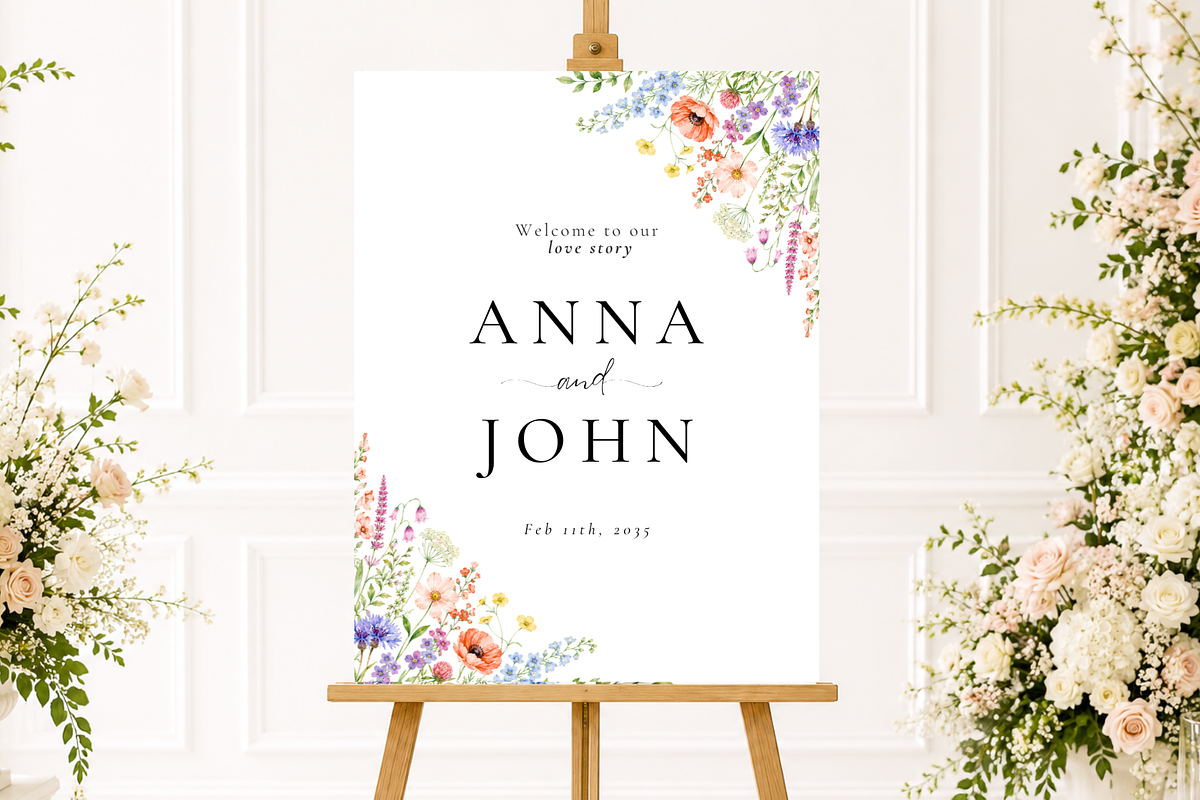 Floral Wedding Bundle for Canva, a Stationery Template by Matisse Studio (Photo 5 of 9)