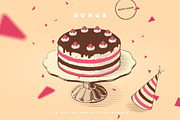 Vintage cakes collection, a Texture Illustration by blauananas (Thumbnail 15 of 15)