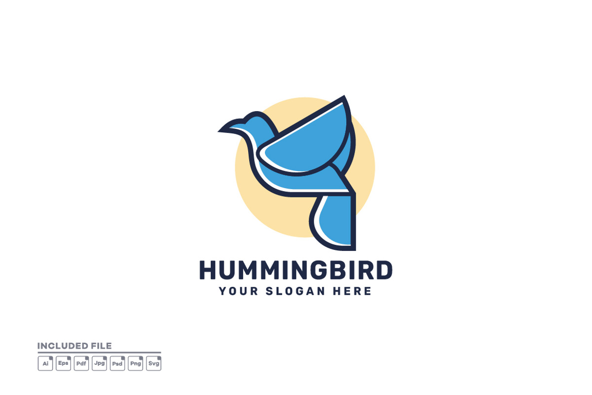 Hummingbird Logo Design, a Branding & Logo Template by yuanesei