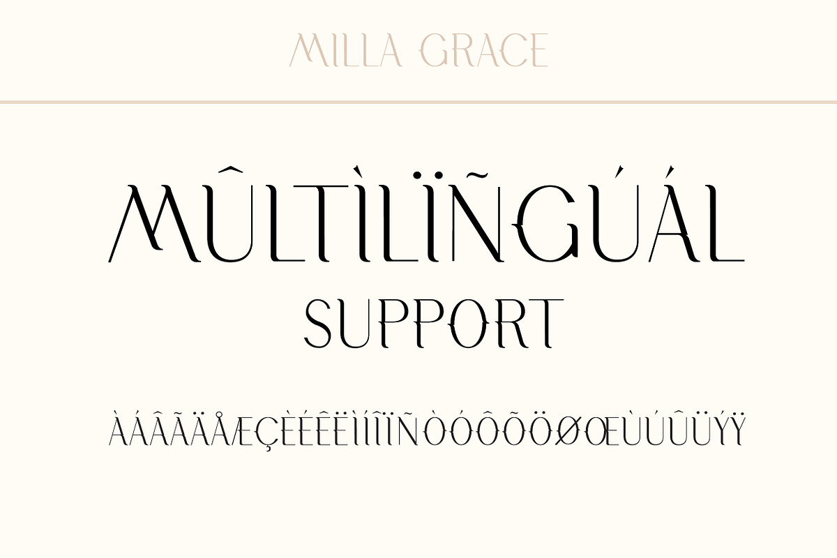 Milla Grace. Modern Classic Font, a Serif Font by LABFcreations (Photo 5 of 12)