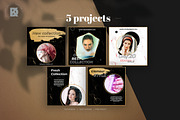 Gold / Glamour / Brush Social Media, a Social Media Template by Kahuna Design (Thumbnail 5 of 6)