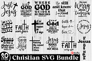Christian Svg Bundle, Religious Svg, a Decorative Illustration by Etcify (Thumbnail 1 of 4)