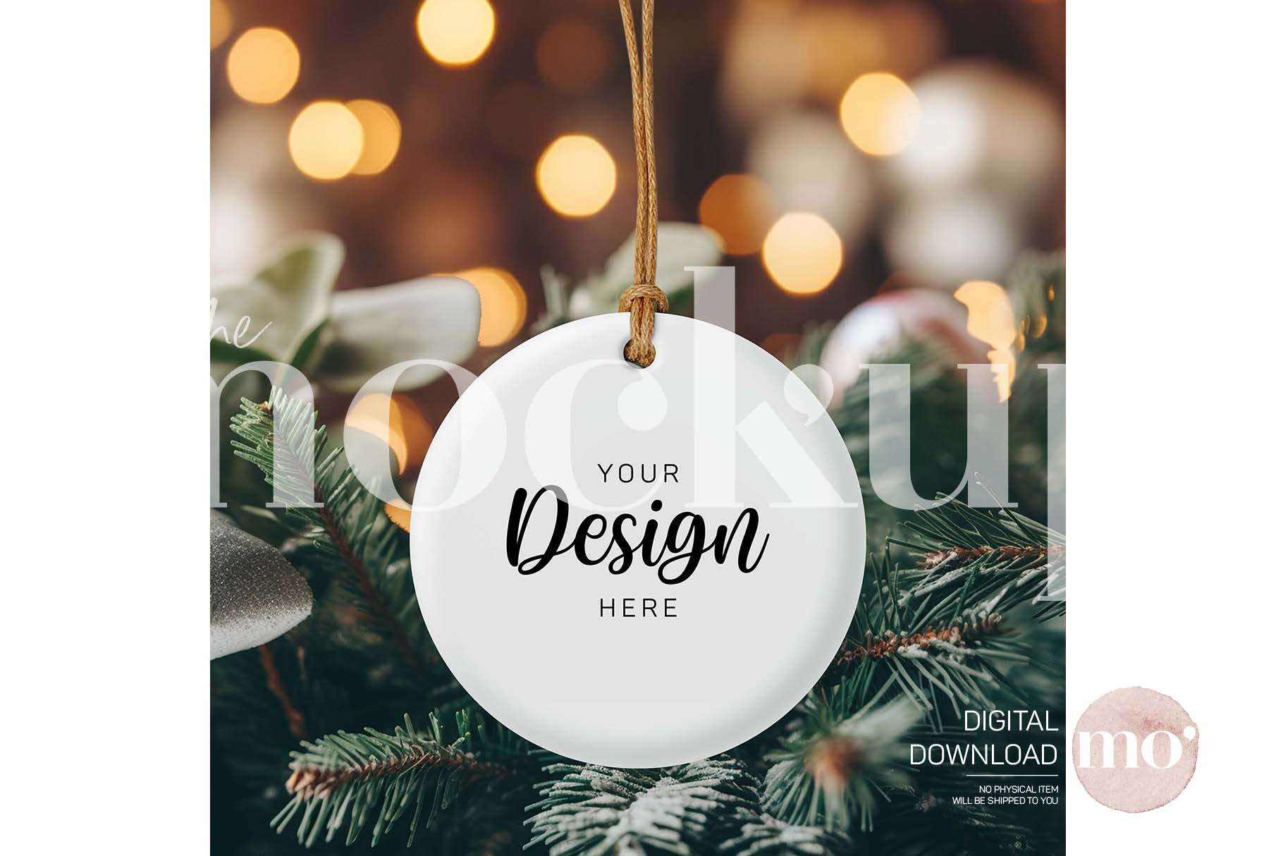 Christmas ornament mockup | Product Mockups ~ Creative Market