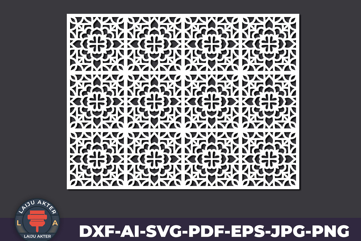 Ornament Pattern SVG for Cutting, an Illustration by LaijuAkter (Photo 1 of 2)