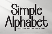 Simple Alphabet | Script Font, a Script Font by Scratchones (Thumbnail 1 of 8)