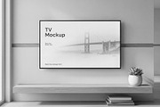 Smart TV Mockup, a Wearable Device Mockup by graphypix (Thumbnail 3 of 4)
