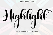 Highlight, a Script Font by InermediaSTUDIO (Thumbnail 1 of 8)