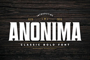 ANONIMA - Classic Bold Font, a Sans Serif Font by Gassstype (Thumbnail 1 of 10)