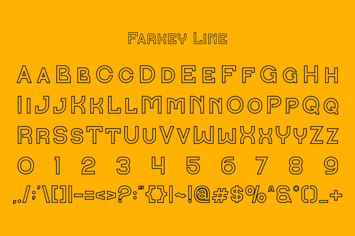 Farkey - Modern Techno Font, a Sans Serif Font by Viswal Studio (Photo 7 of 10)