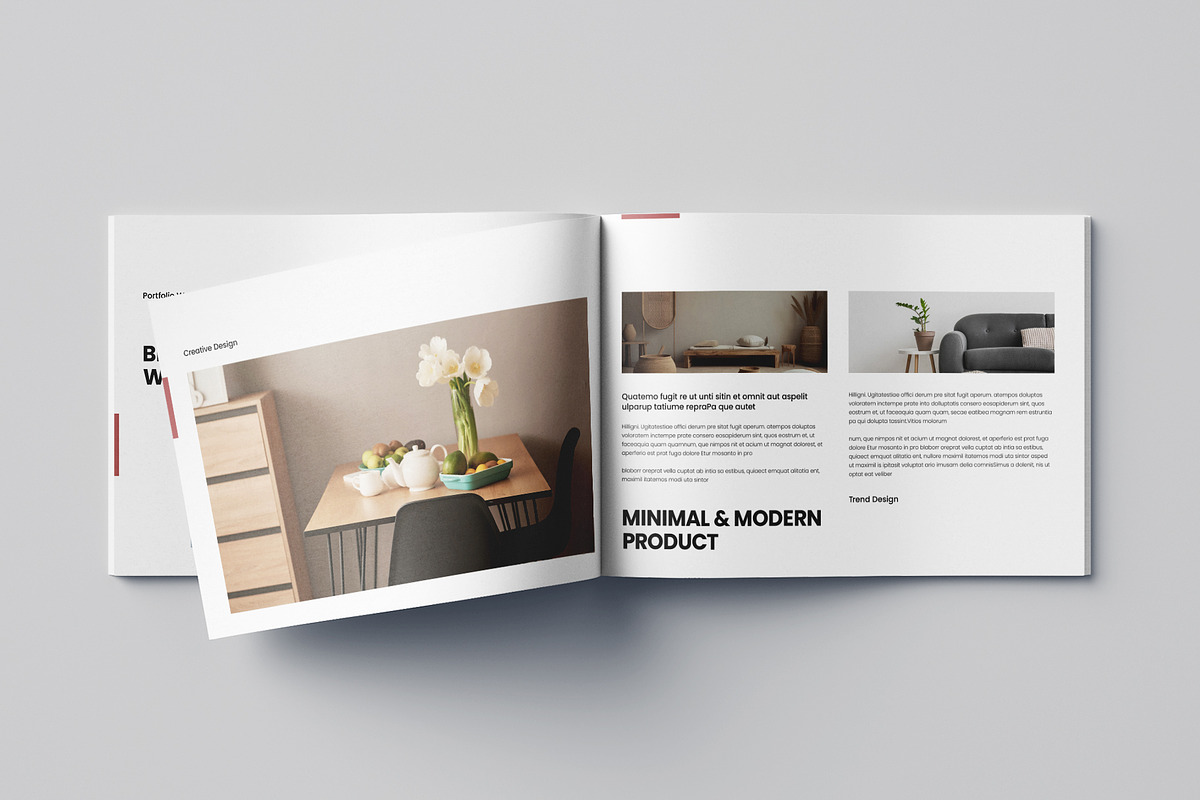 Landscape Portfolio Template, a Brochure Template by Pixelpick