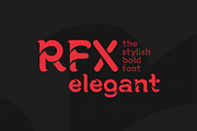 RFX elegant Font, a Sans Serif Font by Xaver DesignStudio (Thumbnail 1 of 7)