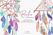 Spring Boho Watercolor Dreamcatchers, an Illustration by Oh Darling Graphics (Thumbnail 4 of 5)