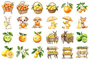Citrus Fruit Clipart, an Illustration by designcity5 (Thumbnail 2 of 5)