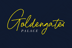 Goldengates Palace Font