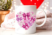 Yarn Crochet Heart Coquette Bow Png, a Seasonal Illustration by Rose Art (Thumbnail 2 of 5)