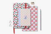 Retro Cherries - 4 Seamless Patterns, a Pattern Graphic by Pesky Cat Studio (Thumbnail 2 of 6)