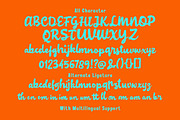 Night Fiesta Nostaligic Font, a Script Font by Littlehand (Thumbnail 6 of 9)