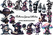 Gothic Girl Gnomes Clipart, an Illustration by Daily.Designs (Thumbnail 1 of 5)