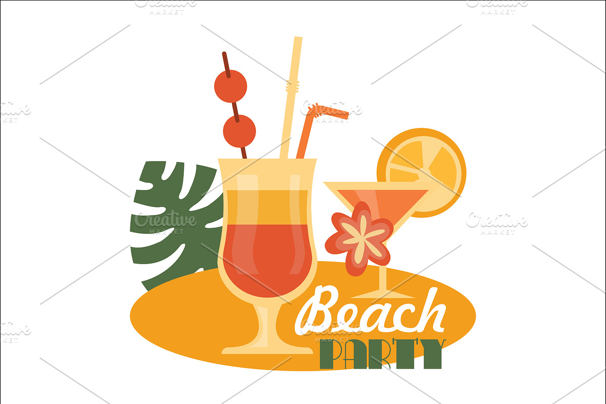 summer beach party logo design, a Branding & Logo Template by Amazing crafter