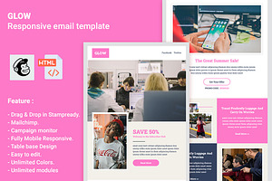 Glow - Email Template Mailchimp