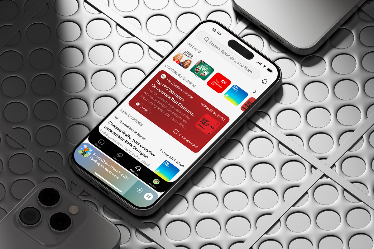 News Podcast App UI Kit, an App Template by Trung (Photo 3 of 10)