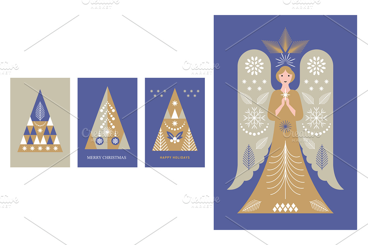 Scandinavian Christmas Elements, a Seasonal Illustration by lenlis (Photo 7 of 9)