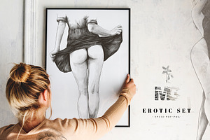 Set Of Erotic Illustrations