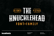 Knucklehead Font Family, a Sans Serif Font by Headfonts (Thumbnail 1 of 11)