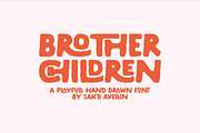 Brother Children - Display Font, a Handwritten Font by SaktiAvellin (Thumbnail 1 of 8)