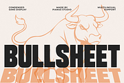Bullsheet - Bold Condensed Sans Font, a Sans Serif Font by Pian45 Studio (Thumbnail 1 of 8)