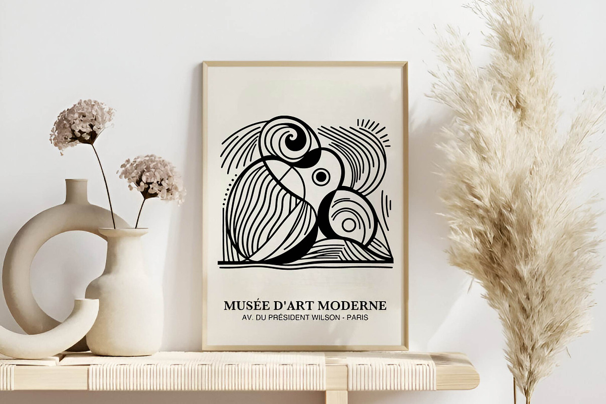 Minimalist contemporary curved Picas, an Illustration by CreationArt (Photo 2 of 4)