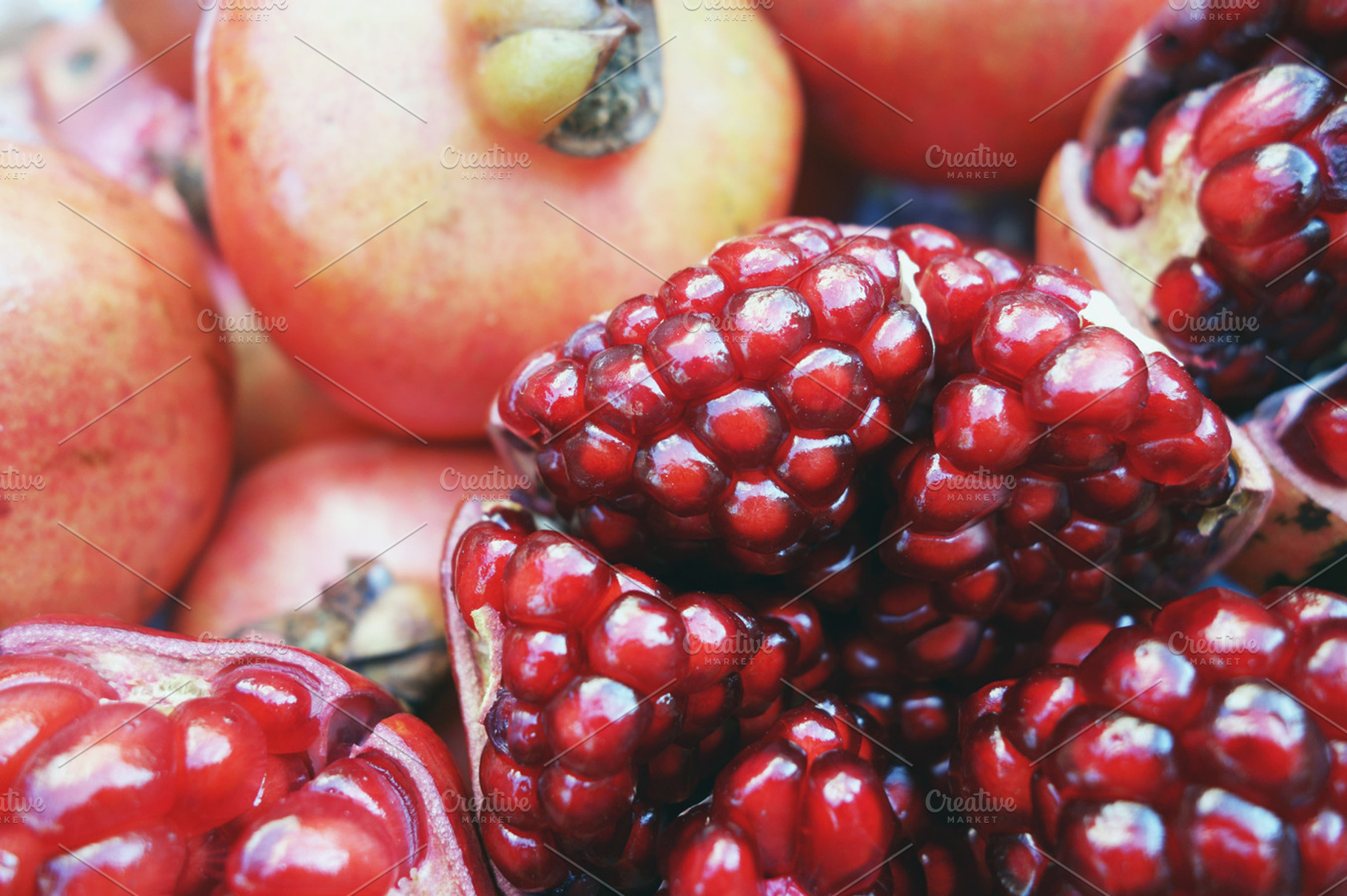 Pomegranate Stock Photo Containing Juicy And Pomegranate
