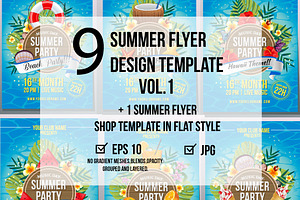 12 Summer Poster Design Template