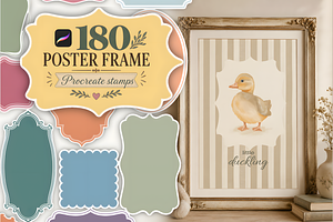 Poster Frame Stamps for Procreate