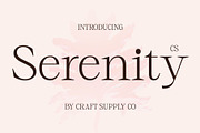 CS Serenity – Elegant Font, a Serif Font by Craft Supply Co. (Thumbnail 1 of 8)