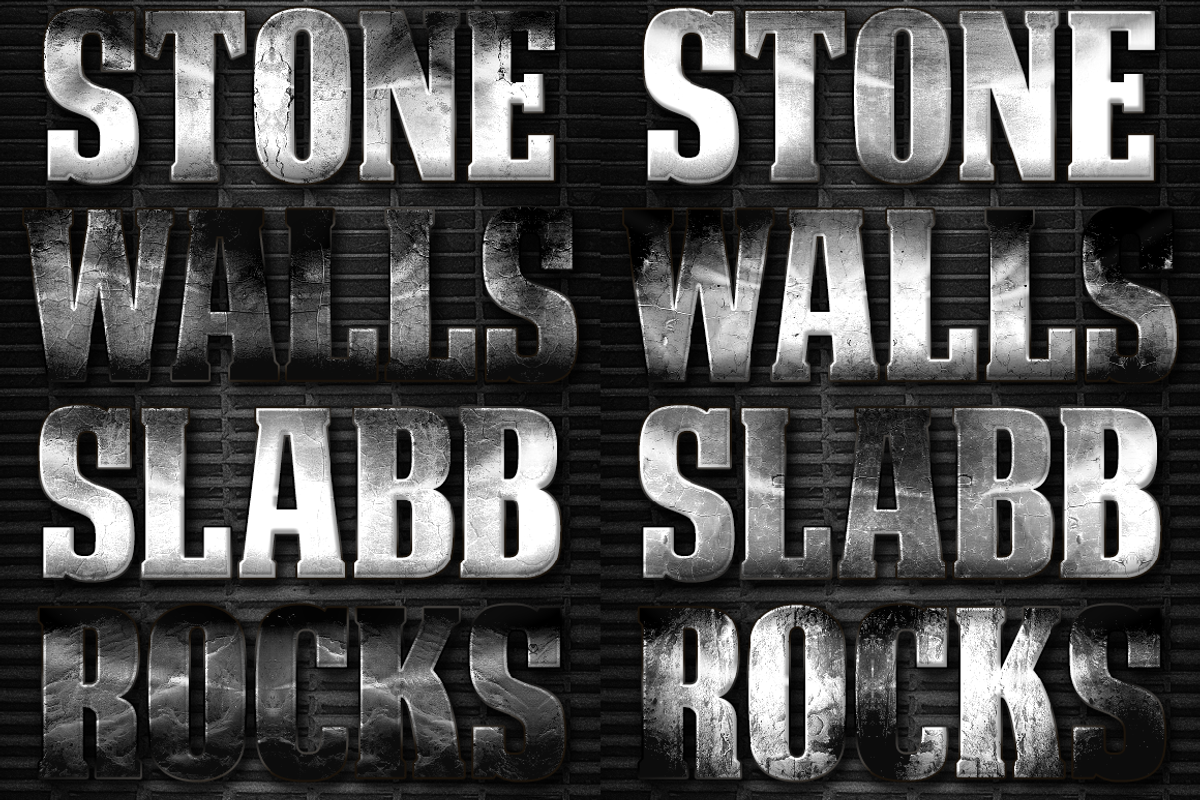 32 Extreme Stone Layer Styles 1, a Layer Style Add-On by DesignFathoms (Photo 1 of 2)