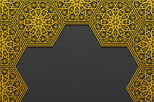 Set of Decorative Floral Frames