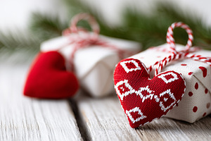 Beautifully wrapped Christmas gifts, a Holiday Photo by MistyDay