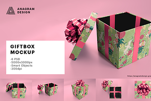 Blank Giftbox Mockup