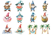 Pool Party Clipart, Pool Party Gnome, an Illustration by Design Market (Thumbnail 3 of 4)