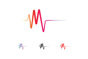 Equalizer music sound wave logo, a Graphic by LOGOCREATIVE