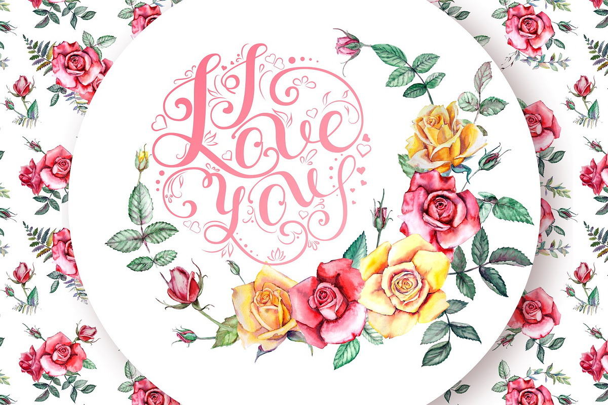 Watercolor Flowers Clipart - Roses, a Decorative Illustration by artabramova (Photo 6 of 10)