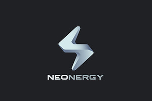 Energy Logo Flash Lightning Bolt