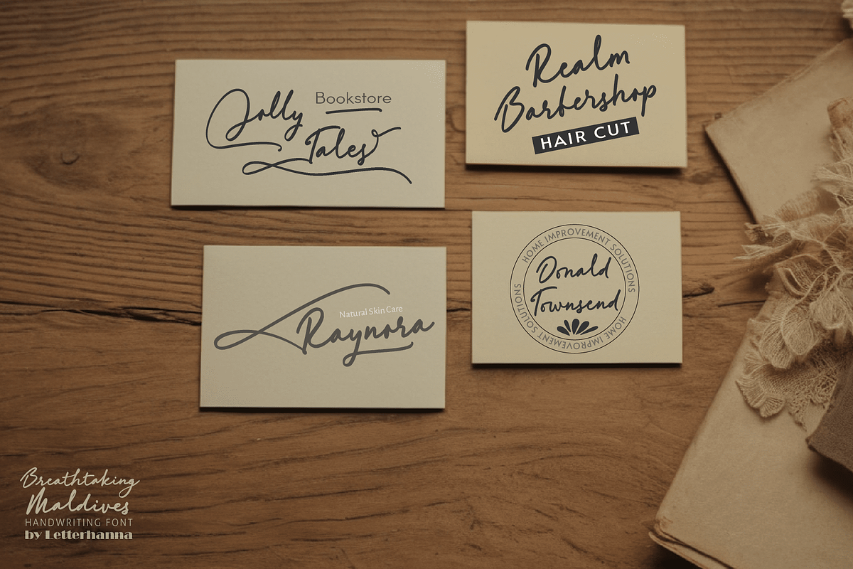 Breathtaking Maldives Font, a Handwritten Font by Letterhanna Studio (Photo 2 of 13)