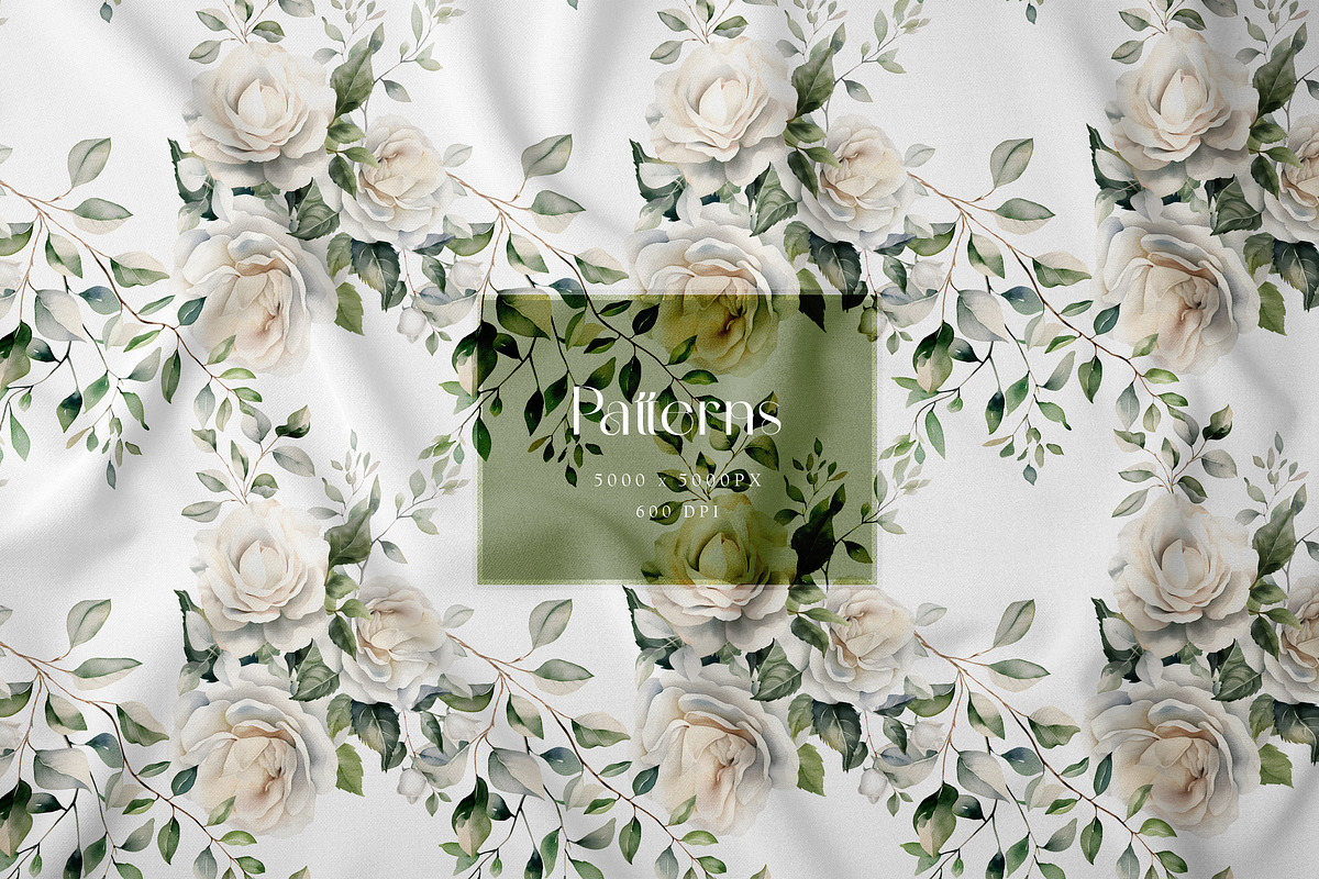 Watercolor winter floral clipart, a Seasonal Illustration by MariGraphic boutique (Photo 8 of 9)