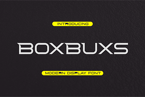 Boxbuxs Font