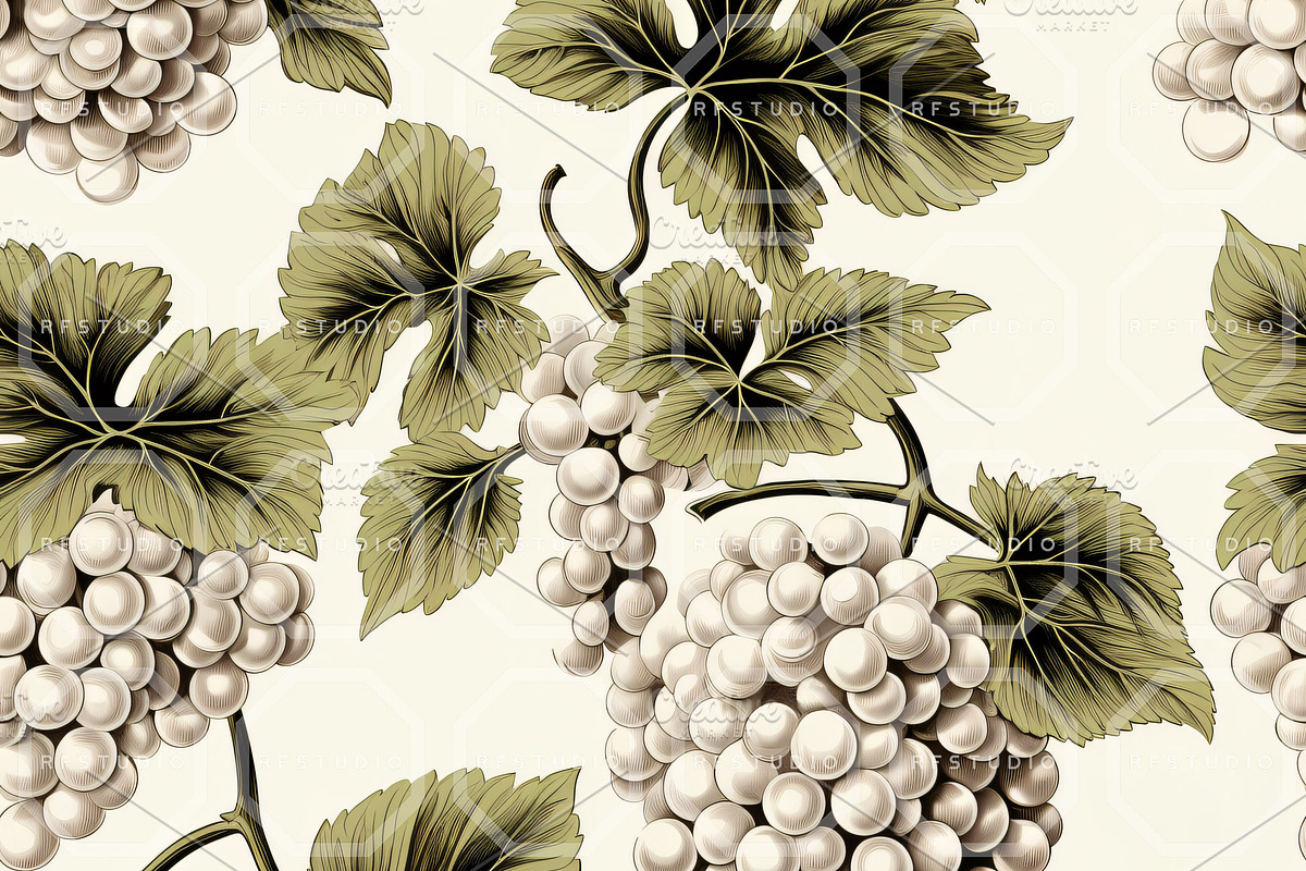 GYPSY GRAPES. Seamless Pack, a Texture Illustration by RefinedFantasyStudio (Photo 4 of 9)