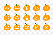 Pumpkin SVG. Halloween pumpkin set, an Object Graphic by AvaAva (Thumbnail 2 of 2)