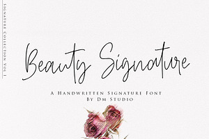 Beauty Signature - Handwritten Font